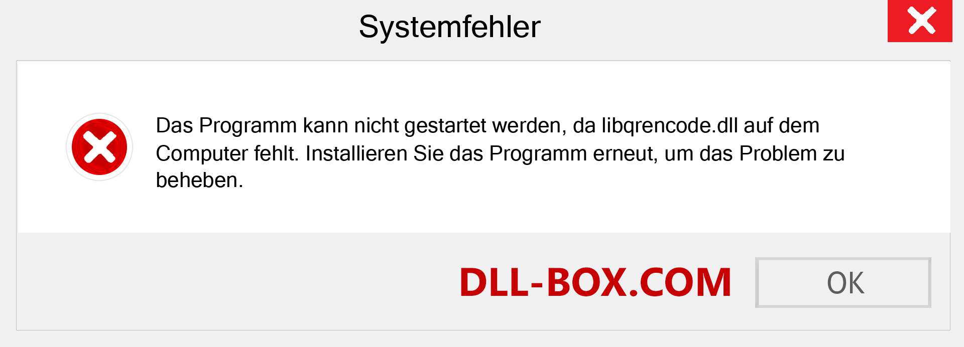 libqrencode.dll-Datei fehlt?. Download für Windows 7, 8, 10 - Fix libqrencode dll Missing Error unter Windows, Fotos, Bildern