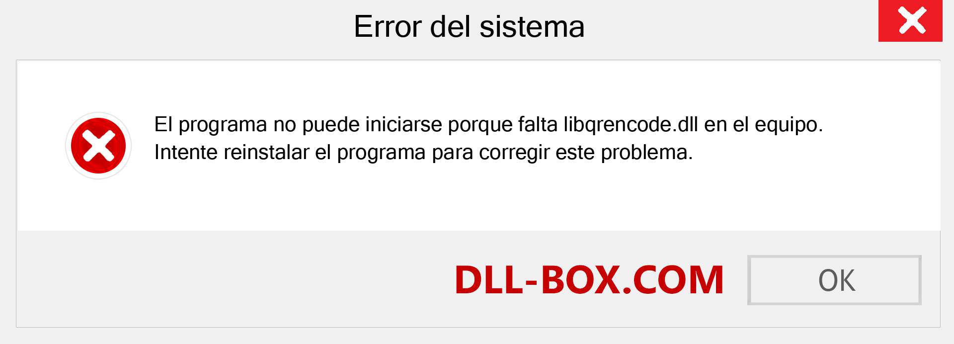 ¿Falta el archivo libqrencode.dll ?. Descargar para Windows 7, 8, 10 - Corregir libqrencode dll Missing Error en Windows, fotos, imágenes
