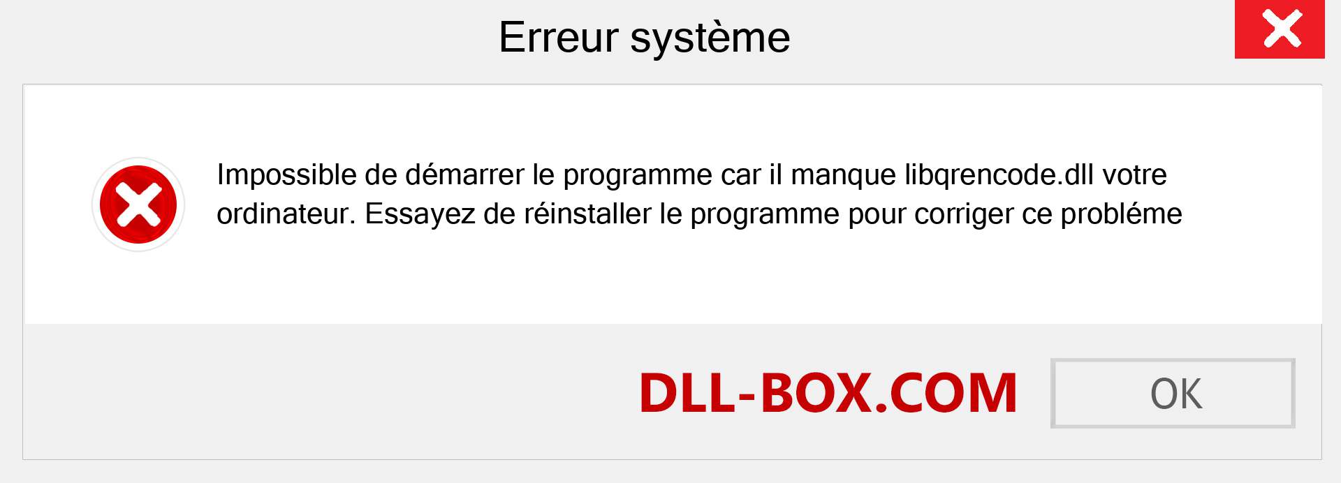 Le fichier libqrencode.dll est manquant ?. Télécharger pour Windows 7, 8, 10 - Correction de l'erreur manquante libqrencode dll sur Windows, photos, images